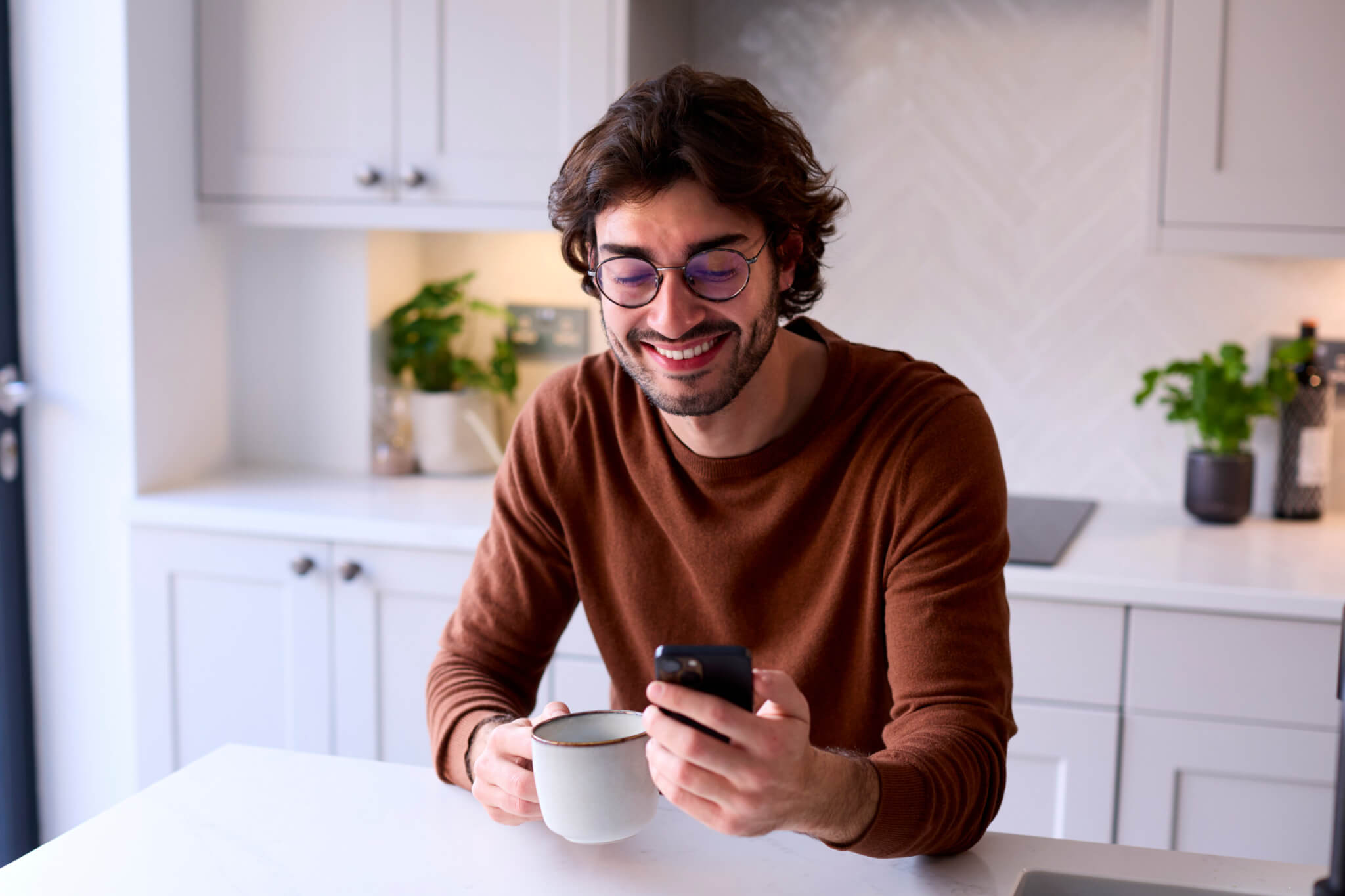 Person Holding Phone