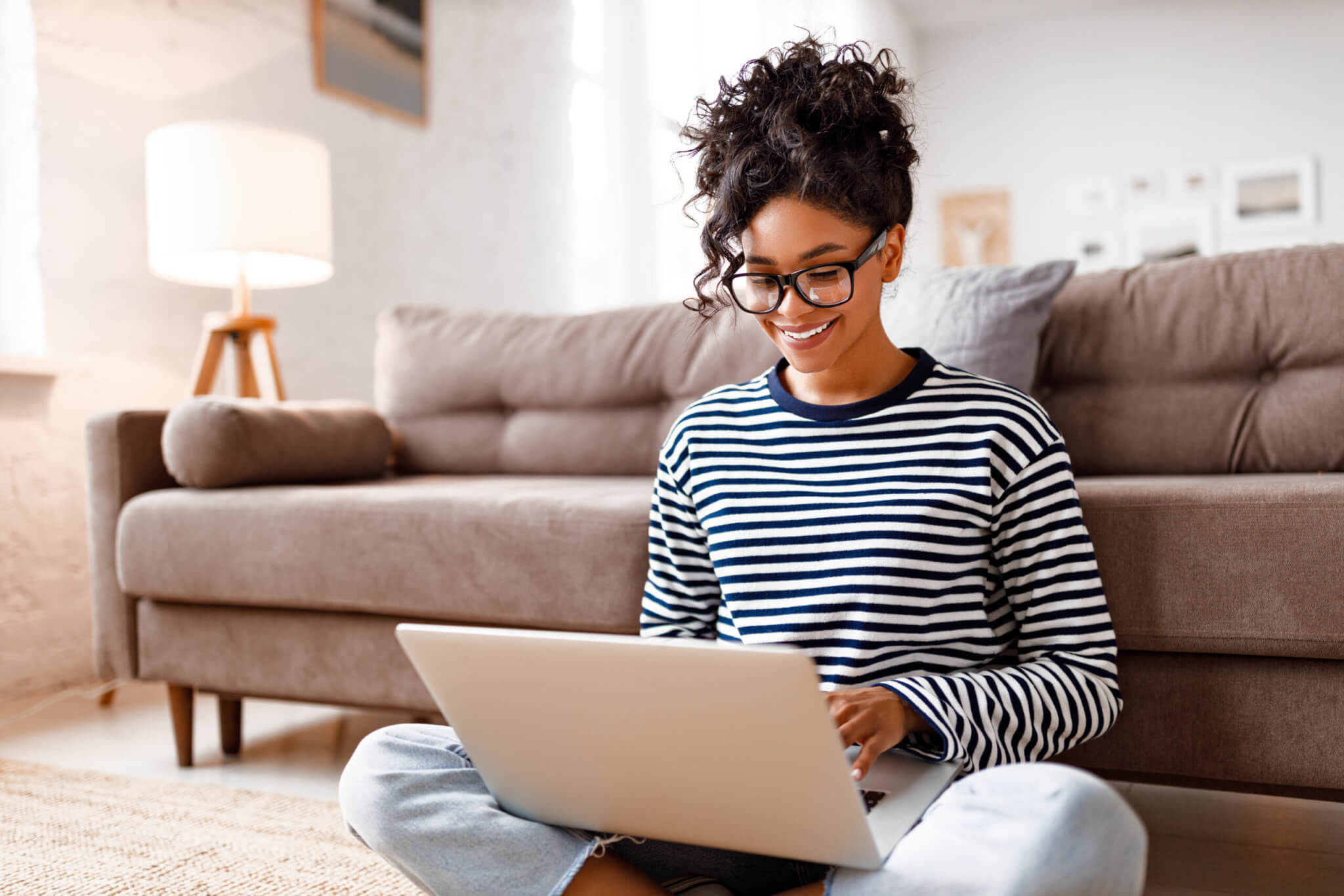 Woman On Couch