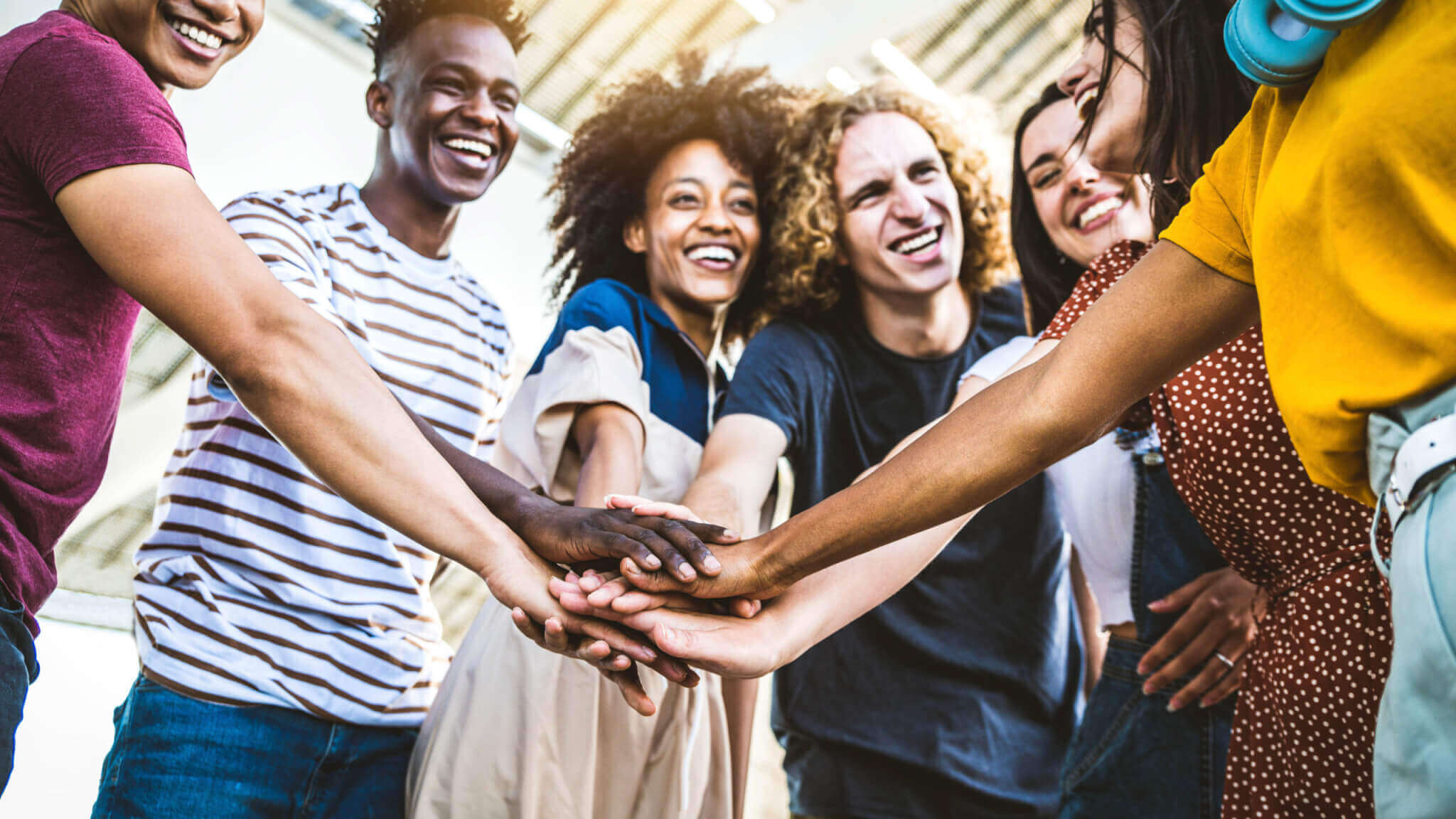 Group of people building a strong sense of comunity with mentorship through TaskHuman