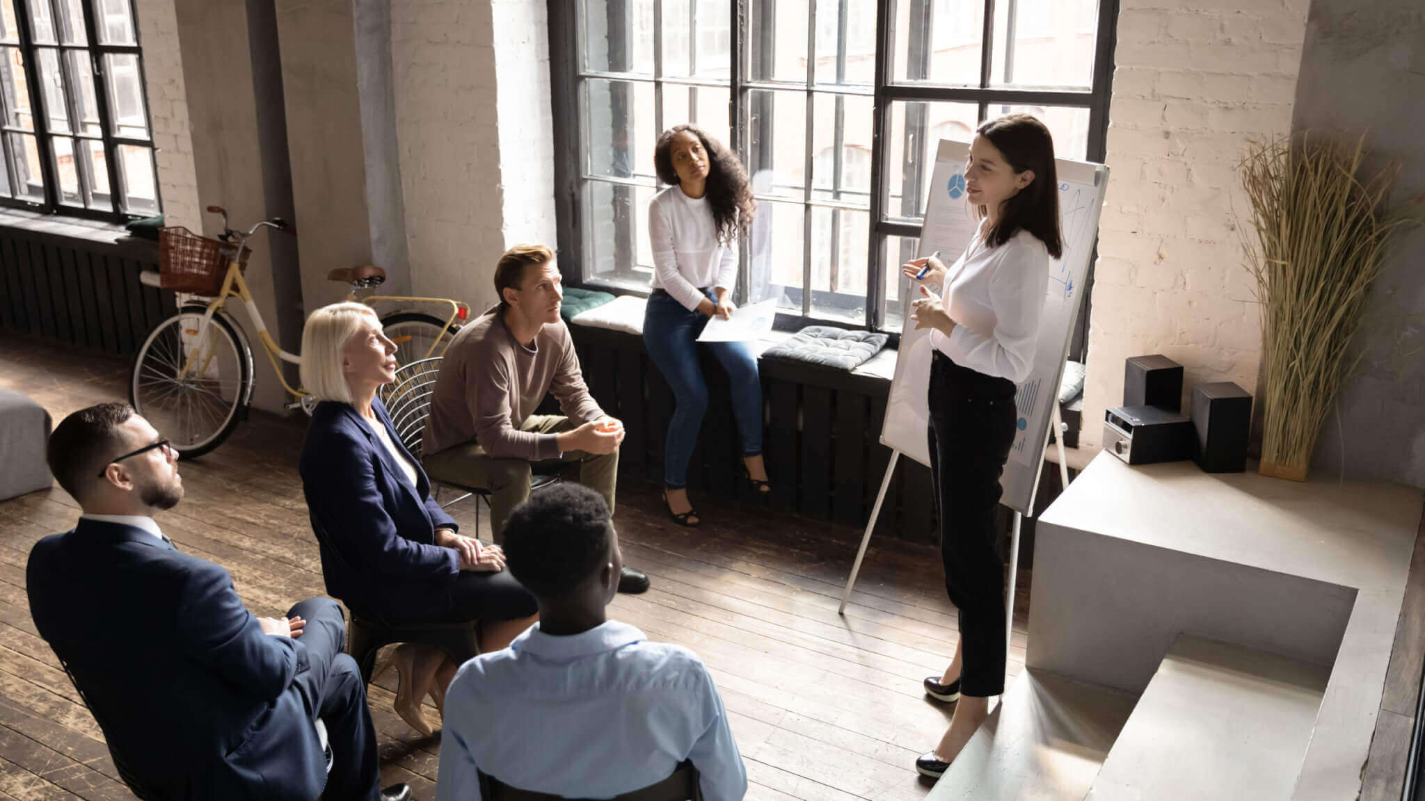 Team of people discussing their change fatigue